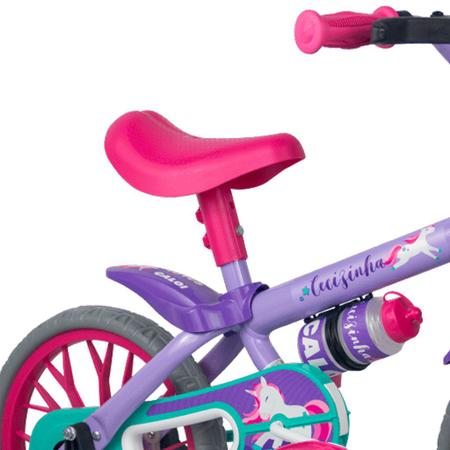 Imagem de Bicicleta Infantil Aro 12 com Rodinhas Cecizinha - Caloi