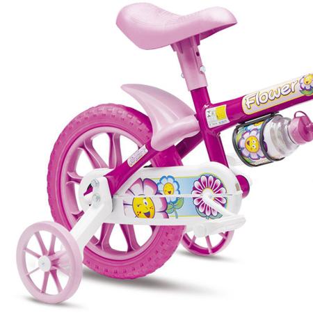 Imagem de Bicicleta Infantil Aro 12 Litte Girl Flower MTB Rosa - Colli Bikes