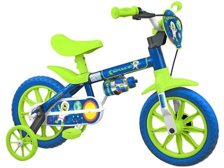 Imagem de Bicicleta Infantil Aro 12 Nathor Sea Azul - com Rodinha