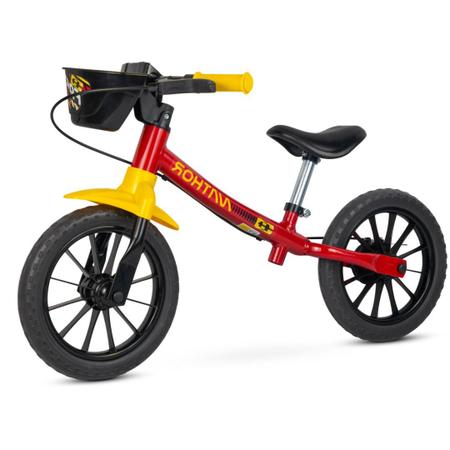 Imagem de Bicicleta Infantil Aro 12 Sem Pedal Equilibrio Balance Vermelha - Nathor