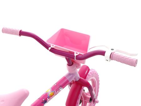 Imagem de Bicicleta Infantil Aro 12 Track & Bikes Arco Íris Rosa com Rodinhas