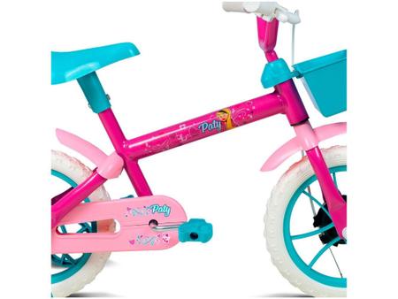 Imagem de Bicicleta Infantil Aro 12 Verden Bikes Paty - Pink e Turquesa com Rodinhas