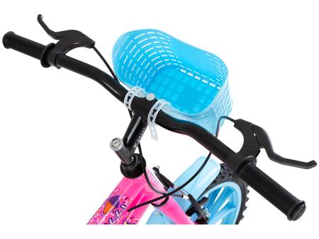 Bicicleta Infantil Aurora Fest Colli Aro-16 Com Freios V-Brake, Rodas de  Apoio e Cestinha - Rosa e Azul