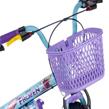 Imagem de Bicicleta Infantil Aro 16 Frozen Segurança Nathor Rodinhas