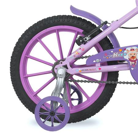 Imagem de Bicicleta Infantil Aro 16 Status Bikes Free Action Kiss V-Brake Cestinha