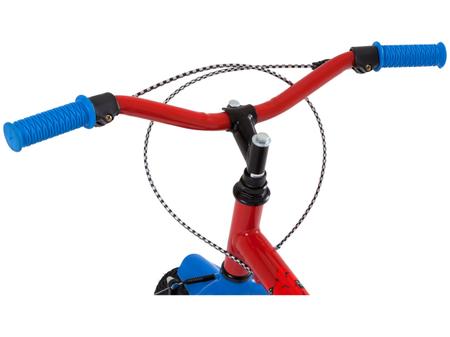 Imagem de Bicicleta Infantil Aro 16 Track & Bikes Dino Vermelho e Azul com Rodinhas Freio V-Brake