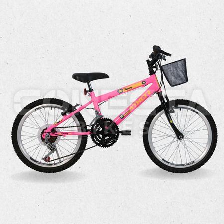 Imagem de Bicicleta Infantil Aro 20 Athor Charmy 18v Criança C/ Cesto