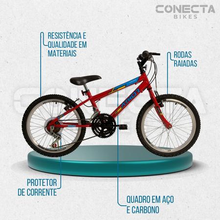 Imagem de Bicicleta Infantil Aro 20 Athor Evolution Masculina 18v Mtb