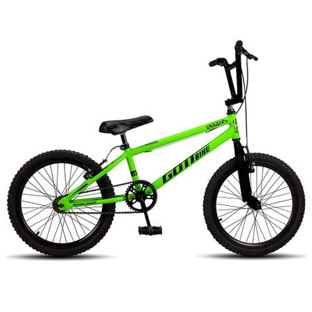 Bicicleta Infantil Aro 20 Bmx Freio V Brake Aro Aereo Verde e