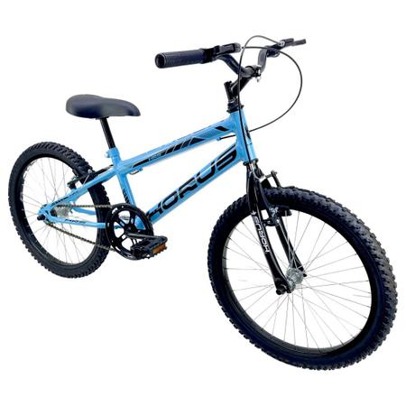 Bicicleta Aro 20 Quadro Freio V-Brake Cross Bike Edition Aço Azul