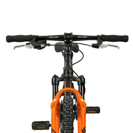 Bicicleta Infantil Aro 20 Redstone Alpha G Preto/Verde e Laranja