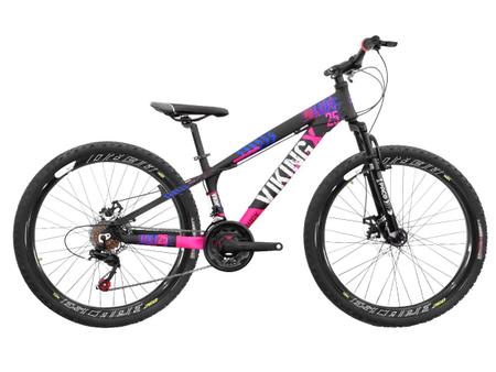 Bicicleta Infantil Aro 26 Viking Tuff 25 18 Marcha F. Disco