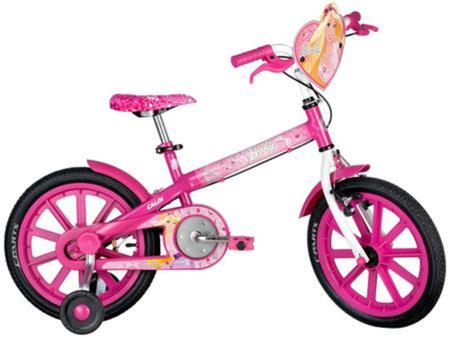 Bicicleta Caloi Barbie Infantil - Aro 16 - Pink