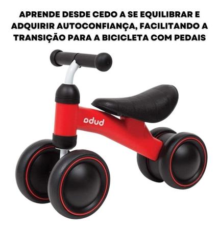 Imagem de Bicicleta Infantil De Equilíbrio Sem Pedal 4 Rodas Bebê Buba