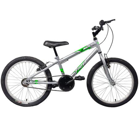 Imagem de Bicicleta Infantil em Aço Carbono Aro 20 MTB Prata - Xnova