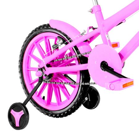 Imagem de Bicicleta Infantil Feminina Aro 16 Nylon + Kit Proteção