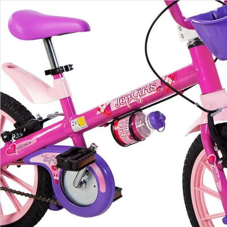 Imagem de Bicicleta Infantil Feminina Aro 16 Top Girl 5 Com Rodinhas Nathor