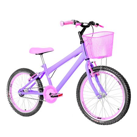 Imagem de Bicicleta Infantil Feminina Aro 20 Aero + Kit Passeio e Cadeirinha