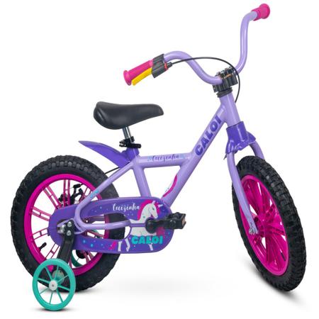 Imagem de Bicicleta Infantil Feminina Unicórnio Cecizinha Caloi Aro 14