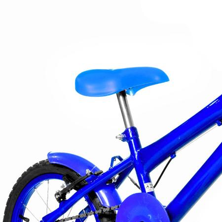Imagem de Bicicleta Infantil Masculina Aro 16 Alumínio Colorido + Kit Proteção