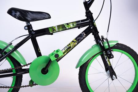 Imagem de Bicicleta Infantil Masculina Aro 16 - Verde/Preto - Personagem