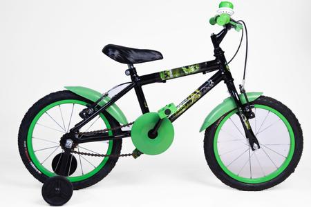 Imagem de Bicicleta Infantil Masculina Aro 16 - Verde/Preto - Personagem