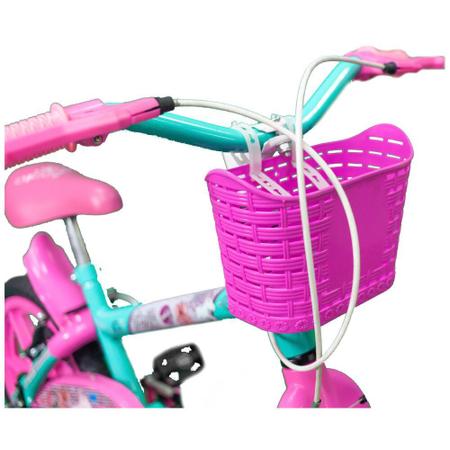 Imagem de Bicicleta Infantil Pinky Aro 16 Rodinhas Laterais Track e Bike