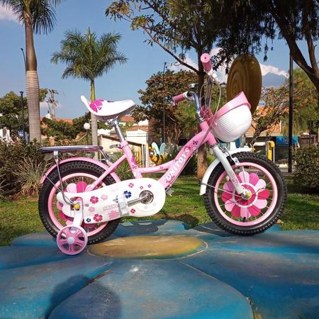 Imagem de Bicicleta Infantil Rosa Princesa Aro 16 Menina