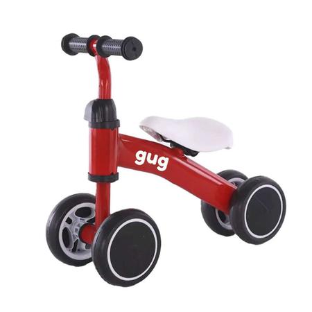 Imagem de Bicicleta Infantil Sem Pedal De Equilíbrio Andador Bebê 4 Rodas Gug