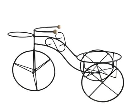 Imagem de Bicicleta Jardim Decorativa De Ferro Com Suporte Para 2 Vasos