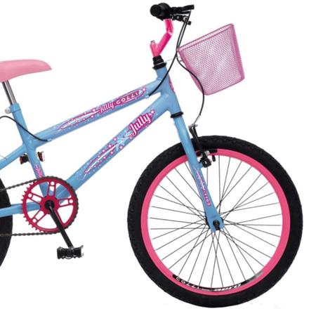 Bicicleta Colli Aro 20 Fem Jully Azul Champanhe - Eletrolar