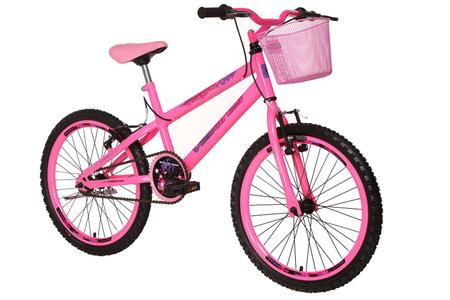 Bicicleta Status Belíssima Aro 20 1V V-Brake Rosa Barbie