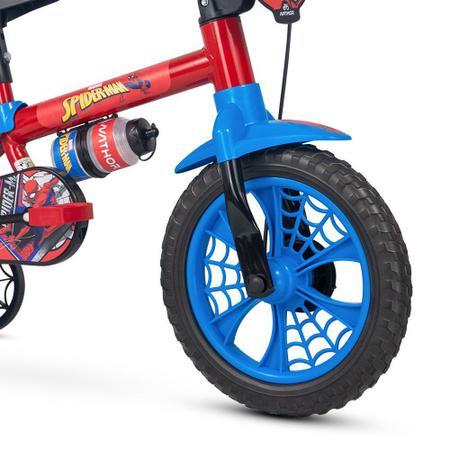 Imagem de Bicicleta Menino Aro 12 Infantil Nathor Spider Man