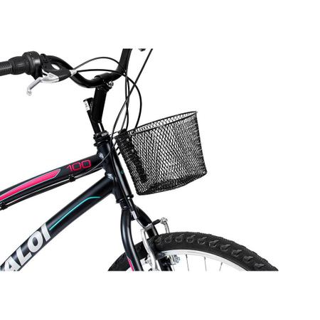 Imagem de Bicicleta Mobilidade Caloi 100 Aro 26 Quadro Alumínio - 21 Vel - Preto