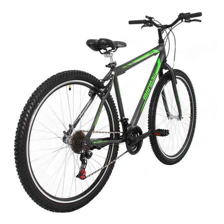 Imagem de Bicicleta Mormaii Aro 29 Jaws V-Brake 21V C18 Grafite com Verde