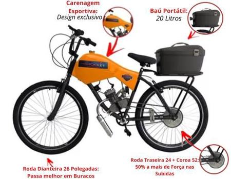 Comprar Bicicleta Motorizada 80cc c/ Freio no Pé e Suspensão - rd  bicicletas motorizadas