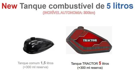 Bicicleta Motorizada Tanque 5 Litros Dualbrake Coroa 52 Aro 29 - TRACTOR  bikes - Bicicleta Elétrica e Motorizada - Magazine Luiza