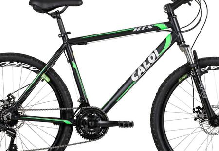 Imagem de Bicicleta MTB Caloi HTX Disc Aro 26 - Susp Dianteira Freio a Disco Câmbio Shimano 21 Velocidades - P