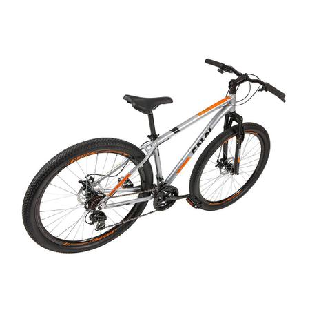 Imagem de Bicicleta MTB Caloi Two Niner Alloy Aro 29 - Sunrun - 21 Velocidades - Prata