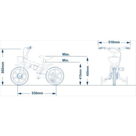 Imagem de Bicicleta Nathor Aqua Aro 12 Infantil