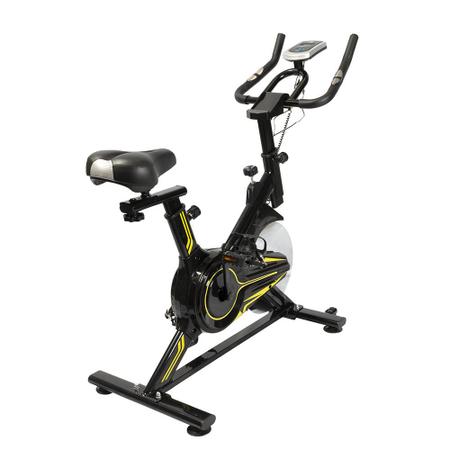 Imagem de Bicicleta Para Spinning, E16, Roda Livre 8Kg, Freio Mecânico, Preto E Amarelo, E16, Acte Sports
