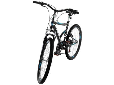 Bicicleta track bikes boxxer new aro 26 21 marchas suspensao double crown  freio v brake