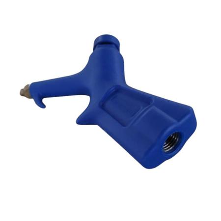 Imagem de Bico de ar azul para ar comprimido  rosca 1/4” nptf c/ inserto metálico - hidraflux