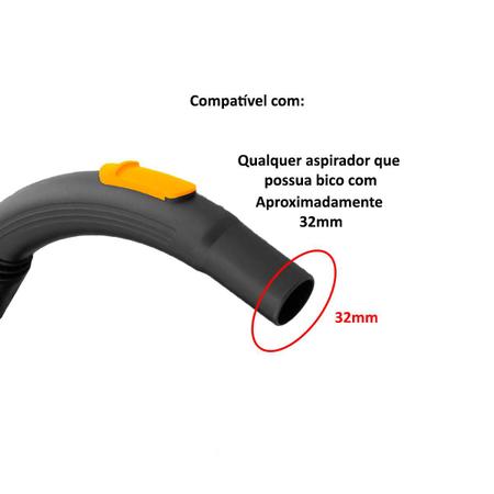 Imagem de Bico para Aspirador de pó Transparente com encaixe de 32 à 36mm