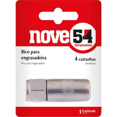 Bico para bomba graxa 4 castanhas 1/8" npt - Nove54 Imagem de Bico para bomba graxa 4 castanhas 1/8" npt - Nove54