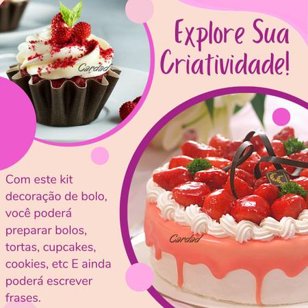 Bicos De Confeitar Jogo Inox 13 Peças Adaptador bolos cupcakes kit - CARDAD  - Bicos de Confeitar - Magazine Luiza