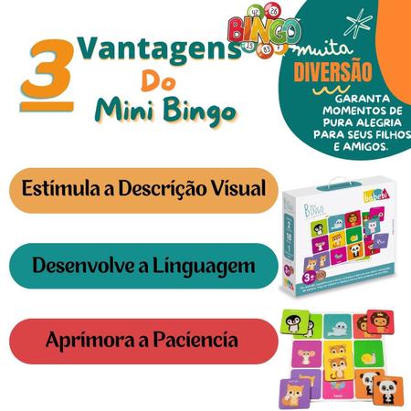 Bingo de Palavras Para Alfabetização Infantil Jogo Animais