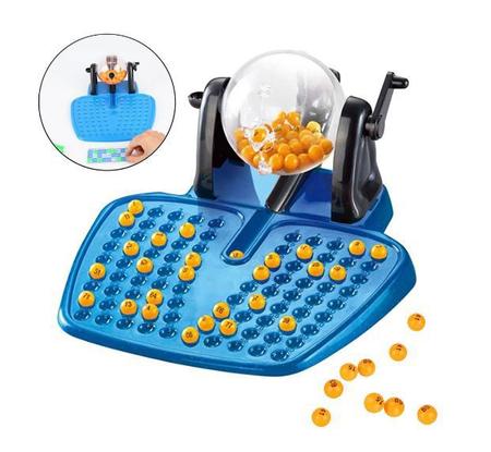 Bingo Infantil Jogo Brinquedo Globo 48 Cartelas 90 Bolinhas - SOOFISTIK