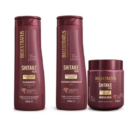 Kit Shitake Shampoo, Condicionador e Máscara (500g)