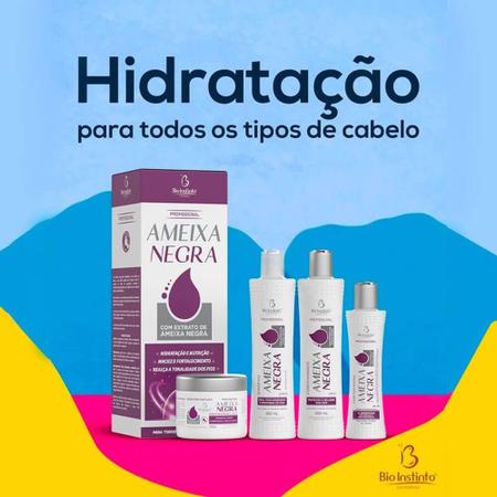 Imagem de Bio Instinto Ameixa Negra - Kit Hidratação Nutrição e Realce da Tonalidade (4 Produtos)